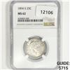 Image 1 : 1894-S Barber Quarter NGC-MS62