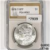 1878 7/8TF Morgan Silver Dollar PGA-MS63