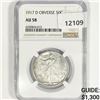 1917-D Obv Walking Liberty Half Dollar NGC-AU58