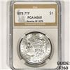 Image 1 : 1878 7TF Morgan Silver Dollar PGA-MS60 Rev of 79