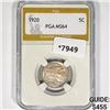 Image 1 : 1920 Buffalo Nickel PGA-MS64