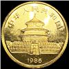 1985 1/10 Gold China Panda GEM PROOF