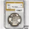 1887 Morgan Silver Dollar PGA-MS64