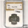 Image 1 : 1802 Draped Bust Large Cent PGA-XF40