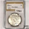 Image 1 : 1935-S Silver Peace Dollar PGA-MS64+