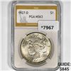 Image 1 : 1927-D Silver Peace Dollar PGA-MS63