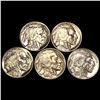 Image 1 : (5) Buffalo Nickels UNCIRCULATED