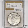 1935 Silver Peace Dollar PGA-MS63
