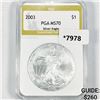 2003 American Silver Eagle PGA-MS70