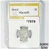 1914-S Buffalo Nickel PGA-AU55
