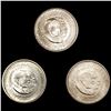 1951 PDS (3) Wash Carver Half Dollars CHOICE BU