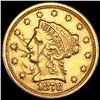 Image 1 : 1878 $2.50 Gold Quarter Eagle UNCIRCULATED