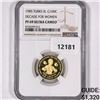 Image 1 : 1985 Turks Gold 100C Decade for Women NGC-PF69 UC