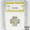 Image 1 : 1921 Buffalo Nickel PGA-MS64
