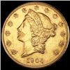 1904-S $20 Gold Double Eagle UNCIRCULATED