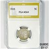 1935 Buffalo Nickel PGA-MS64
