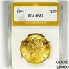 1894 $20 Gold Double Eagle PGA-MS62