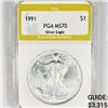 1991 American Silver Eagle PGA-MS70
