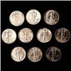 Image 1 : (10) Walking Liberty Half Dollars UNCIRCULATED