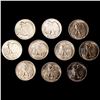 Image 2 : (10) Walking Liberty Half Dollars UNCIRCULATED