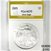 Image 1 : 2005 American Silver Eagle PGA-MS70