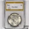 Image 1 : 1927 Silver Peace Dollar PGA-MS64