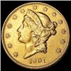 Image 1 : 1901 $20 Gold Double Eagle UNCIRCULATED