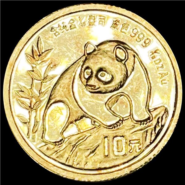 1990 China 1/10oz Gold Panda GEM PROOF