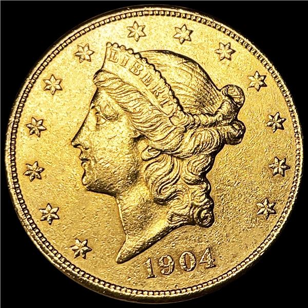 1904-S $20 Gold Double Eagle UNCIRCULATED