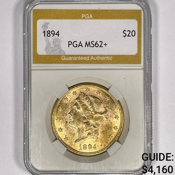 1894 $20 Gold Double Eagle PGA-MS62+