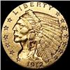 Image 1 : 1912 $2.50 Gold Quarter Eagle CLOSELY