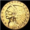 Image 1 : 1912 $2.50 Gold Quarter Eagle CLOSELY