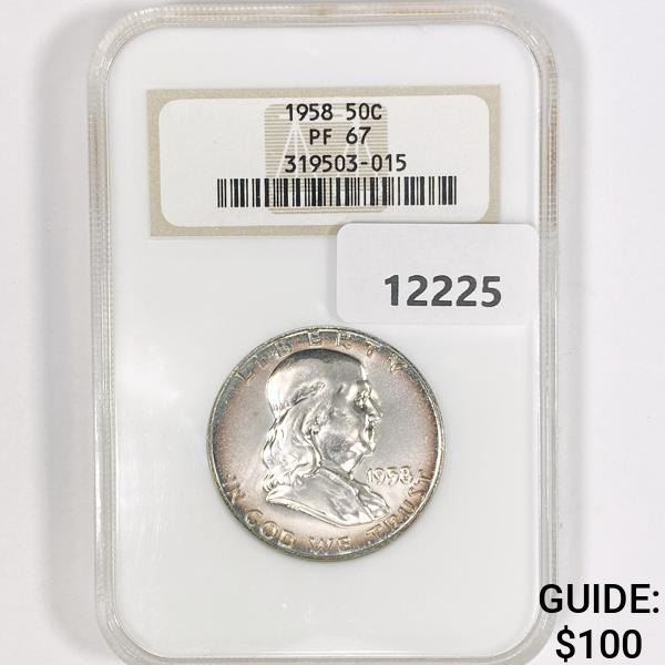 1958 Franklin Half Dollar NGC-PR67
