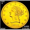 1843-O $10 Gold Eagle CHOICE BU