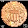 Image 1 : 1872 2 Cent Piece GEM PROOF RED