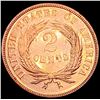 Image 2 : 1872 2 Cent Piece GEM PROOF RED