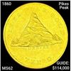 1860 Pikes Peak $10 Gold Eagle UNCIRCULATED