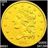 1839-O $2.50 Gold Quarter Eagle UNCIRCULATED