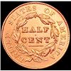 Image 2 : 1828 Classic Head Half Cent CHOICE BU RED