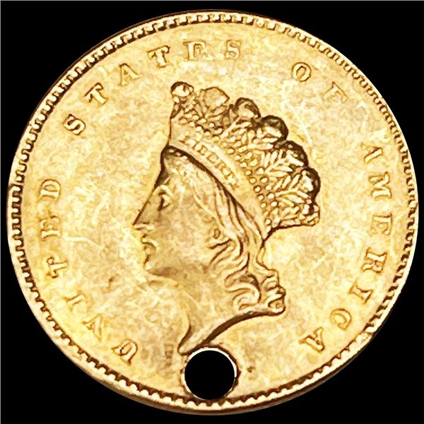 1855 Rare Gold Dollar CLOSELY UNCIRCULATED