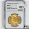 Image 1 : 1908 $20 Gold Double Eagle NGC-MS64 No Motto