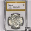 1934-S Silver Peace Dollar PGA-AU58