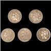 Image 1 : (5) Misc 3 Cents NICELY CIRCULATED