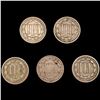 Image 2 : (5) Misc 3 Cents NICELY CIRCULATED