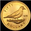 Image 2 : 1976 Bahamas Gold $50 CHOICE PROOF