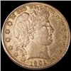 Image 1 : 1901 Barber Half Dollar CLOSELY UNCIRCULATED