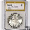 Image 1 : 1885-CC Morgan Silver Dollar PGA-MS65