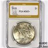 Image 1 : 1935 Silver Peace Dollar PGA-MS65+