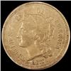 Image 1 : 1872 Nickel Three Cent LIGHTLY CIRCULATED