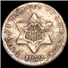 Image 1 : 1852 Silver Three Cent NEARLY UNCIRCULATED